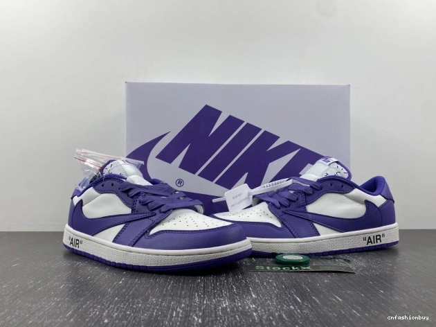 X CUSTOM AIR JORDAN DM7890-386 TRAVIS X OFF-WHITE 1 SCOTT 1211